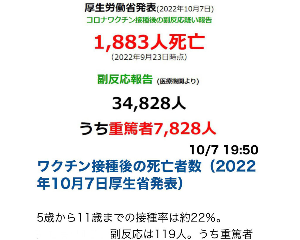あらためて語ろう ワクチンの危険性